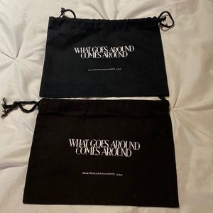 What Goes Around Comes Around Cloth Dust Bags Set (2) WGACA